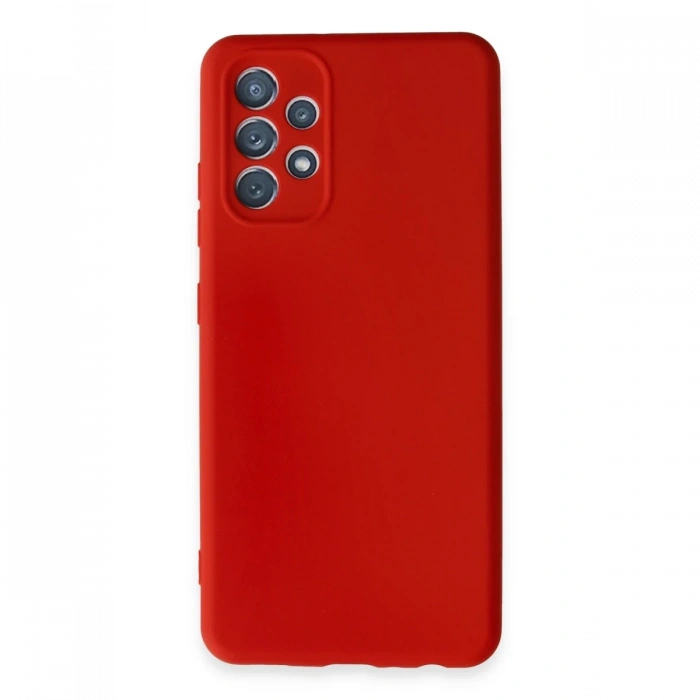 Samsung Galaxy A32 Kılıf First Silikon - Kırmızı