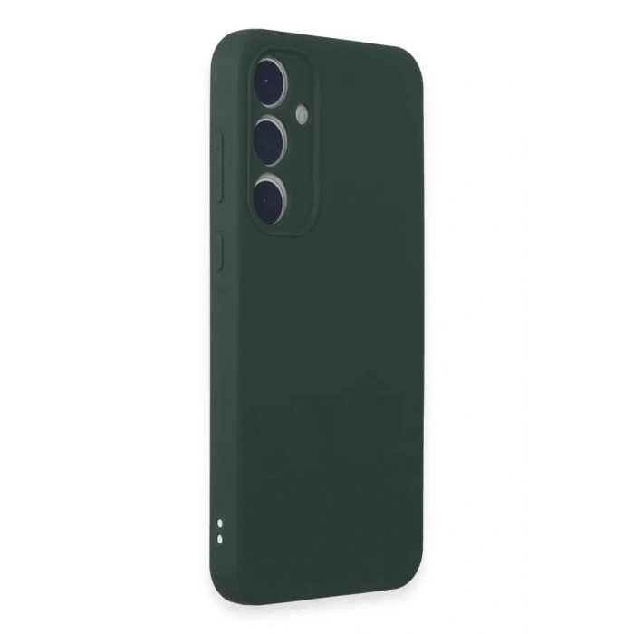 Samsung Galaxy A35 5G Kılıf First Silikon - Koyu Yeşil
