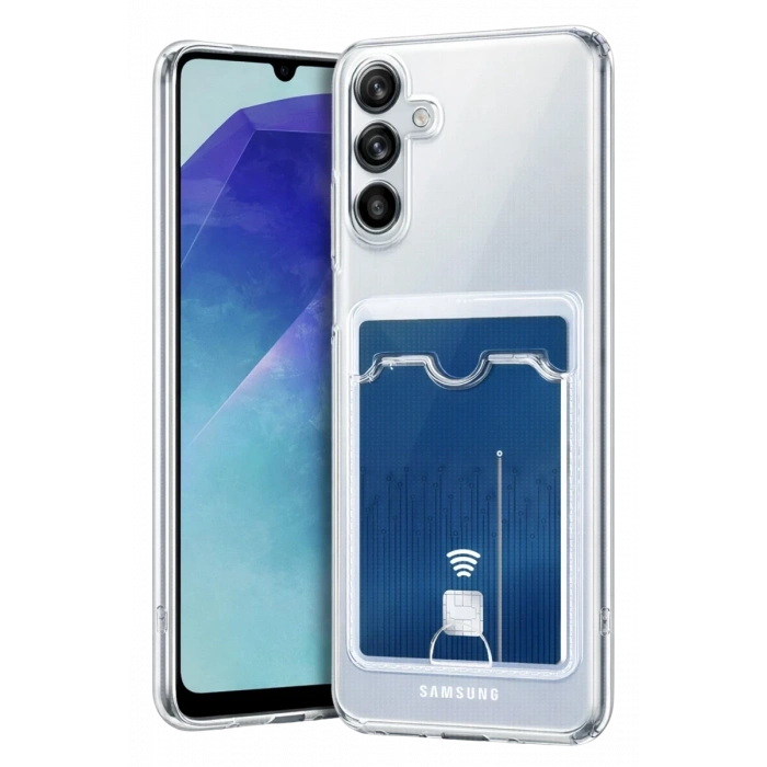 Samsung Galaxy A37 5G Uyumlu Kart Şeffaf Silikon - Şeffaf