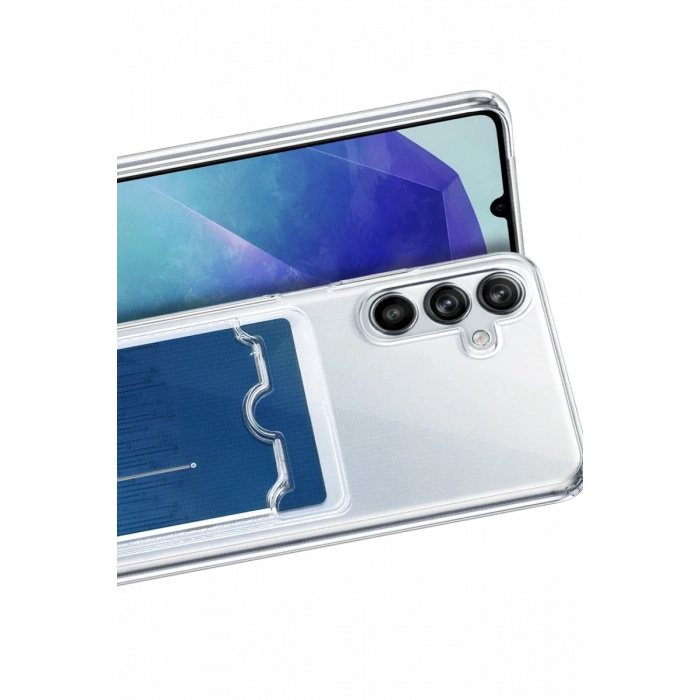 Samsung Galaxy A37 5G Uyumlu Kart Şeffaf Silikon - Şeffaf