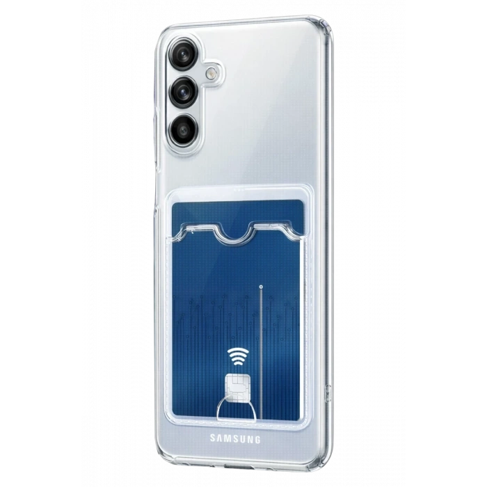 Samsung Galaxy A37 5G Uyumlu Kart Şeffaf Silikon - Şeffaf