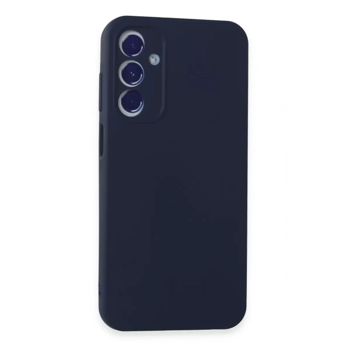 Samsung Galaxy A55 5G Uyumlu Kılıf First Silikon - Lacivert