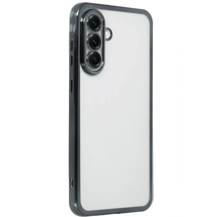 Samsung Galaxy A56 Uyumlu Kılıf Lensli Silikon - Siyah