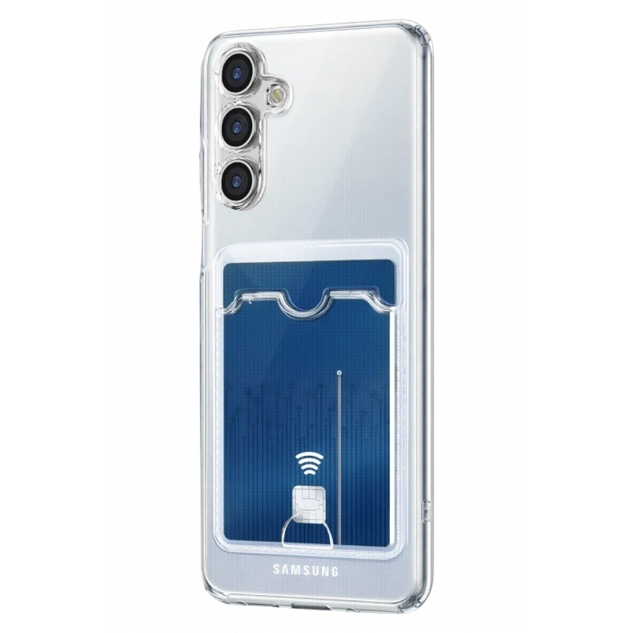 Samsung Galaxy A57 5G Uyumlu Kart Şeffaf Silikon - Şeffaf