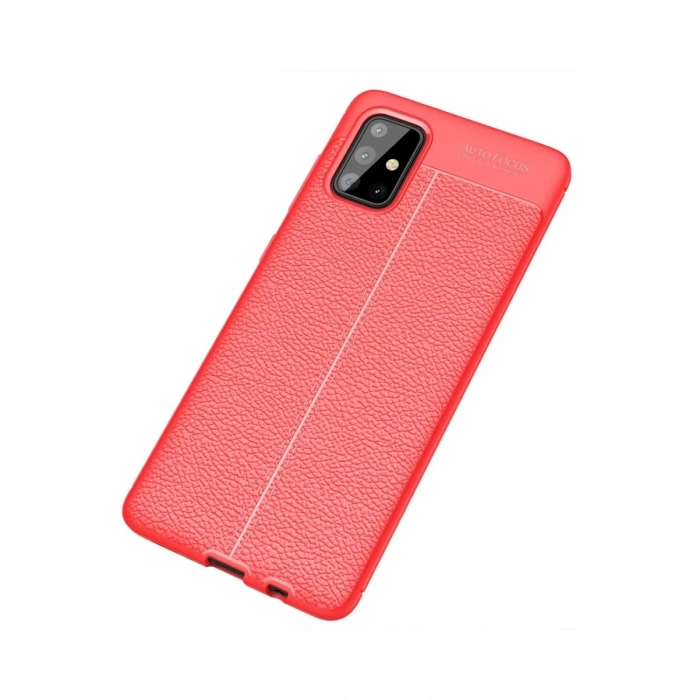 Samsung Galaxy A71 Uyumlu Kılıf Auto Focus Kapak - Kırmızı