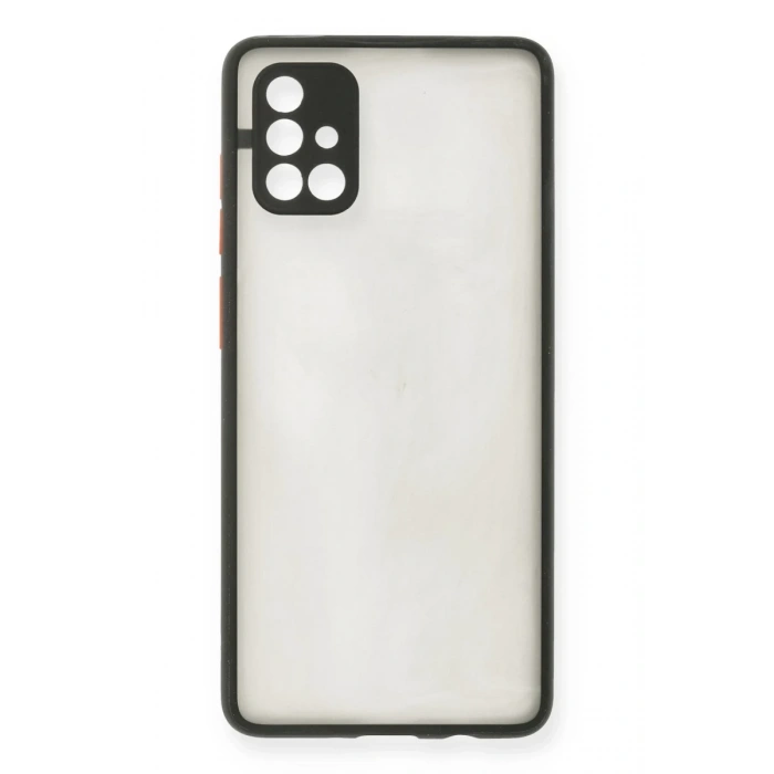 Samsung Galaxy A71 Uyumlu Kılıf Montreal Silikon Kapak - Siyah