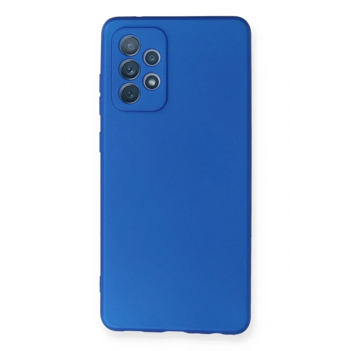 Samsung Galaxy A72 Uyumlu Kılıf First Silikon - Mavi