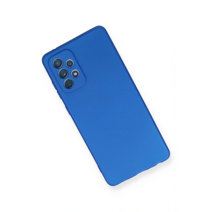 Samsung Galaxy A72 Uyumlu Kılıf First Silikon - Mavi