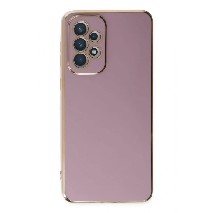 Samsung Galaxy A73 5G Uyumlu Kılıf Volet Silikon - Mor