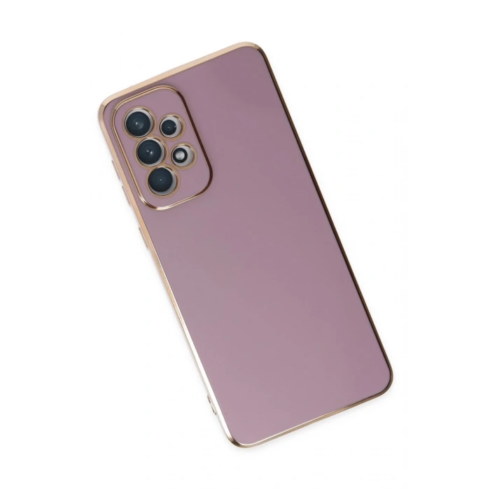 Samsung Galaxy A73 5G Uyumlu Kılıf Volet Silikon - Mor