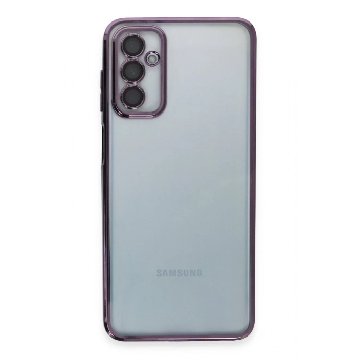 Samsung Galaxy M23 Uyumlu Kılıf Lensli Silikon - Mor
