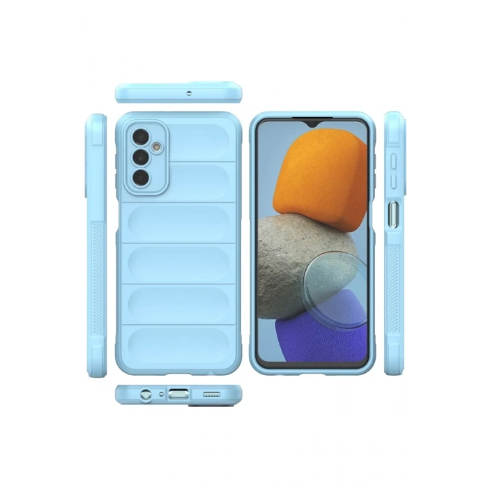 Samsung Galaxy M23 Uyumlu Kılıf Optimum Silikon - Sky Blue