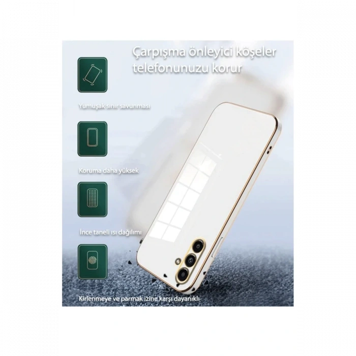 Samsung Galaxy M34 5G Kılıf Volet Silikon - Beyaz