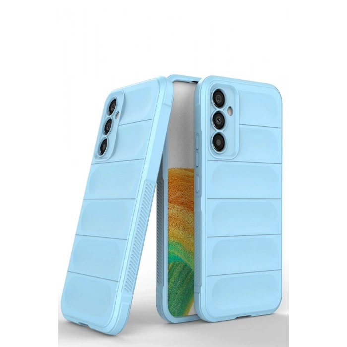 Samsung Galaxy M34 5G Uyumlu Kılıf Optimum Silikon - Sky Blue