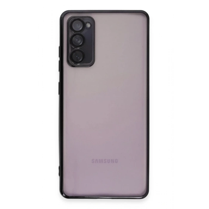 Samsung Galaxy S20 FE Uyumlu Kılıf Lensli Silikon - Siyah