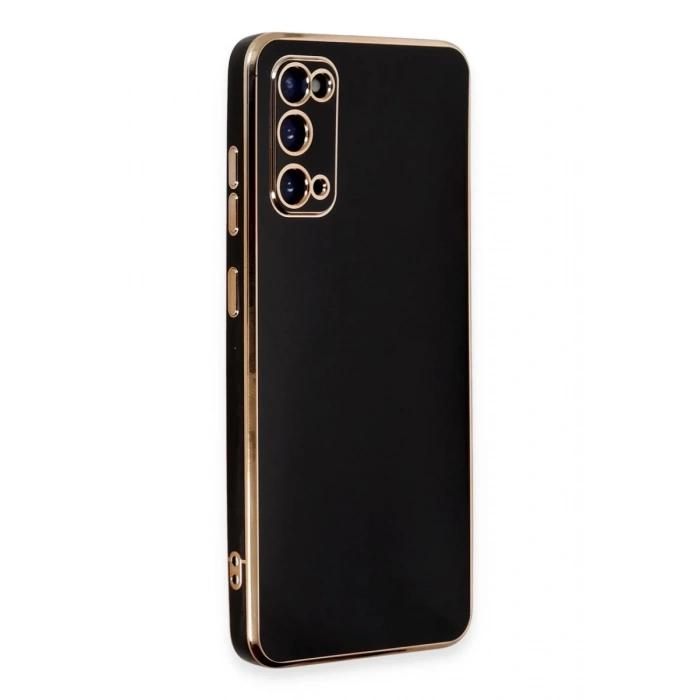 Samsung Galaxy S20 Uyumlu Kılıf Volet Silikon - Siyah