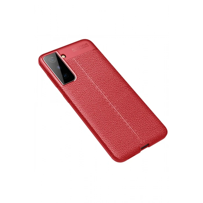 Samsung Galaxy S21 Plus Uyumlu Kılıf Auto Focus Kapak - Kırmızı