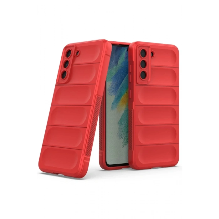 Samsung Galaxy S22 Plus Uyumlu Kılıf Optimum Silikon - Kırmızı