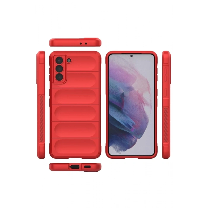 Samsung Galaxy S22 Plus Uyumlu Kılıf Optimum Silikon - Kırmızı