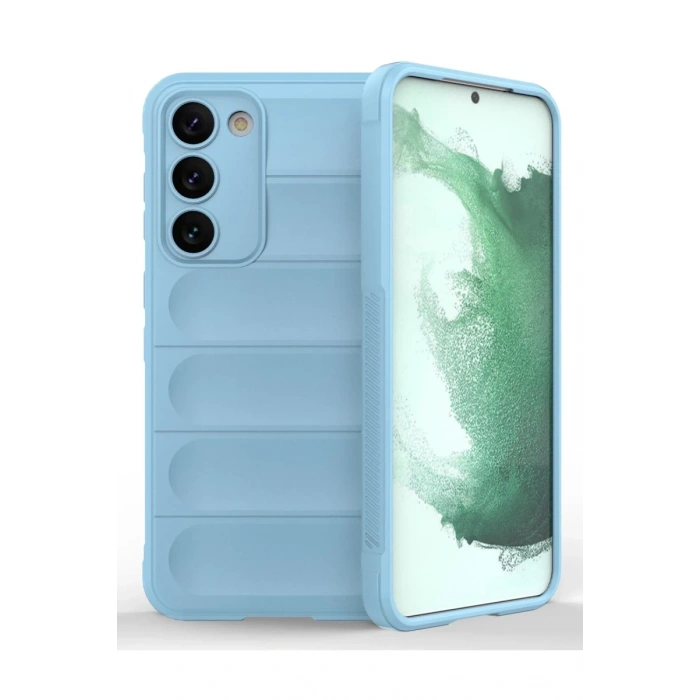 Samsung Galaxy S23 Plus Uyumlu Kılıf Optimum Silikon - Sky Blue