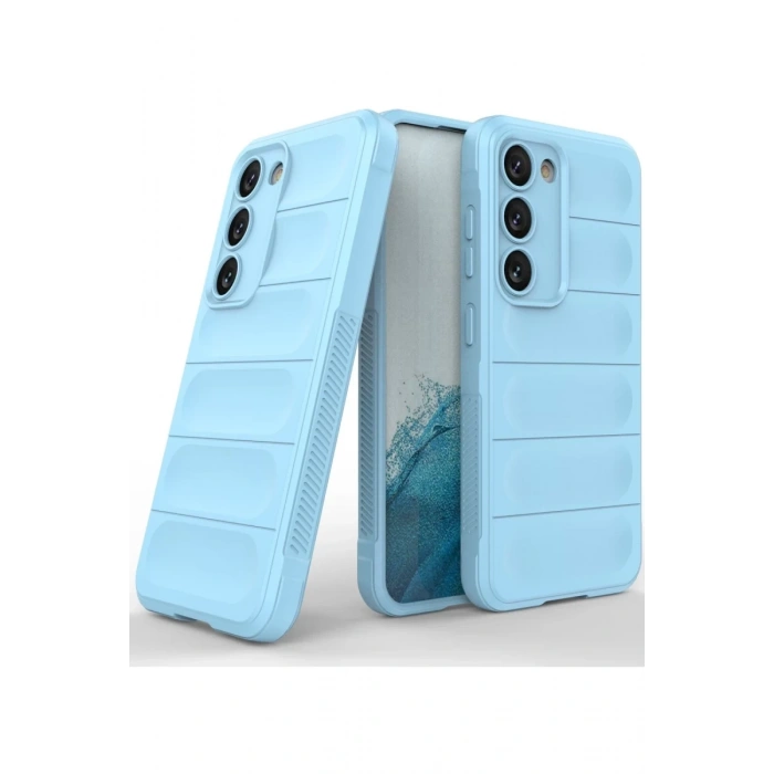 Samsung Galaxy S23 Plus Uyumlu Kılıf Optimum Silikon - Sky Blue