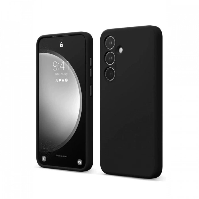 Samsung Galaxy S24 FE Uyumlu Kılıf First Silikon - Siyah