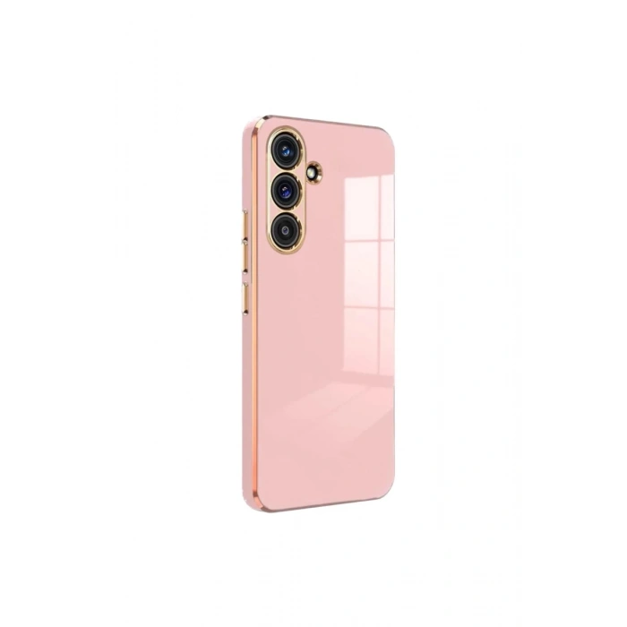 Samsung Galaxy S24 FE Uyumlu Kılıf Volet Silikon - Pembe
