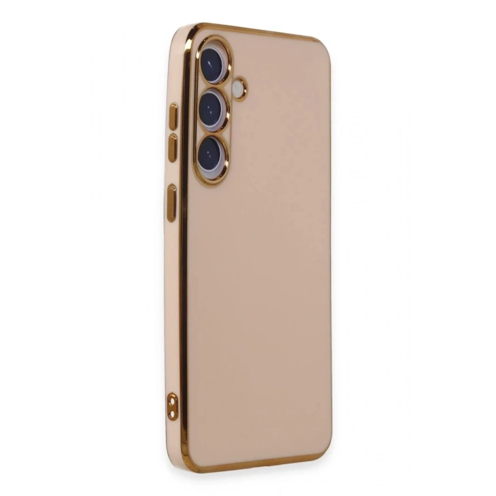 Samsung Galaxy S24 Plus Uyumlu Kılıf Volet Silikon - Pembe