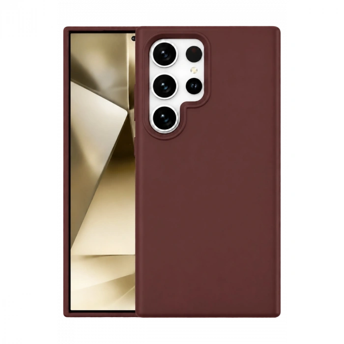 Samsung Galaxy S24 Ultra Kılıf First Silikon - Bordo