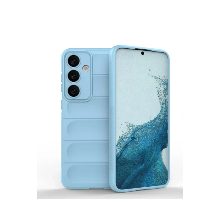 Samsung Galaxy S24 Uyumlu Kılıf Optimum Silikon - Sky Blue