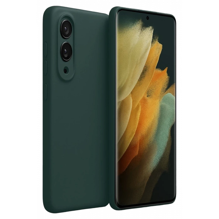Samsung Galaxy S25 Edge First Silikon - Koyu Yeşil