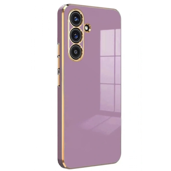 Samsung Galaxy S25 FE Uyumlu Volet Silikon - Mor