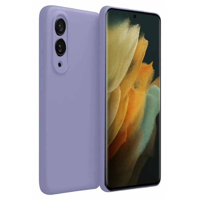Samsung Galaxy S25 Uyumlu Edge First Silikon - Lila