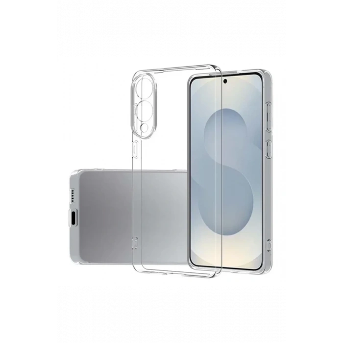 Samsung Galaxy S25 Uyumlu Edge Kılıf Lüx Şeffaf Silikon