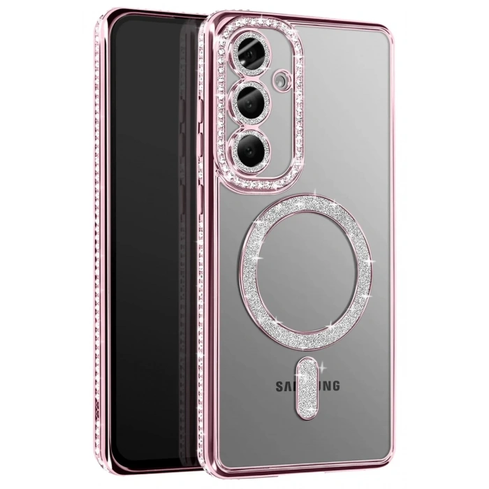 Samsung Galaxy S26 Plus Uyumlu Joke Simli Magneticsafe Kılıf - Pembe