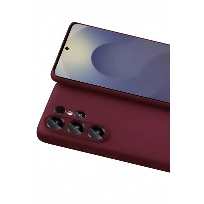 Samsung Galaxy S26 Ultra Uyumlu First Silikon - Bordo