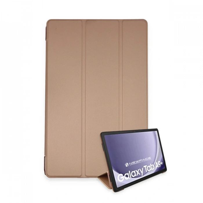 Samsung Galaxy Tab A9 Plus Kılıf Tablet Smart Kılıf - Rose Gold