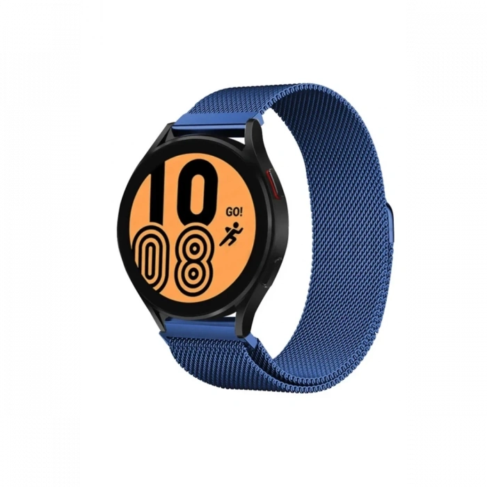 Samsung Galaxy Watch 4 Metal Mıknatıslı Kordon - Mavi