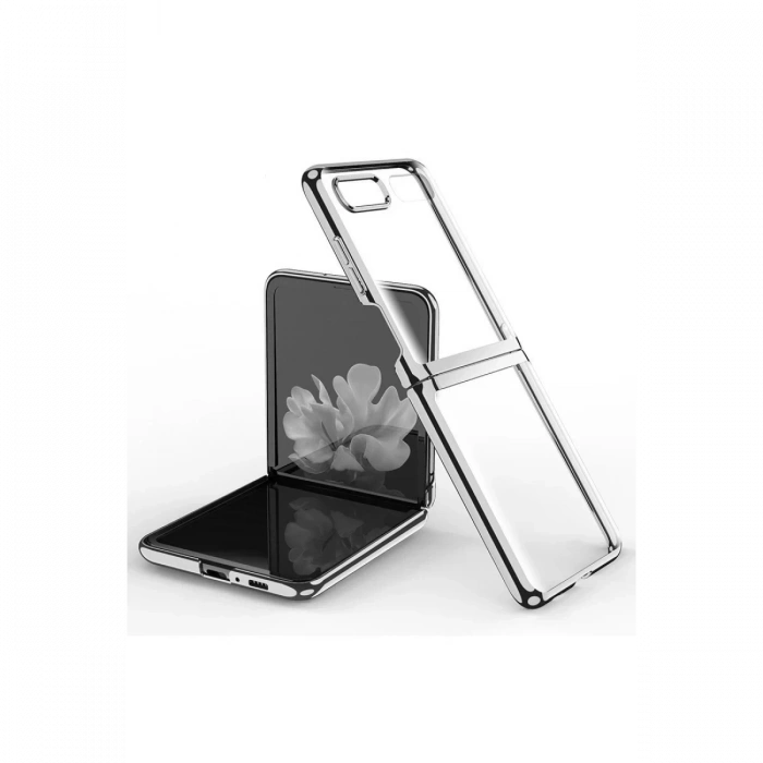 Samsung Galaxy Z Flip 4 Kılıf Fold Element Kapak - Gümüş