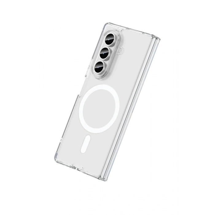 Samsung Galaxy Z Fold 7 Kılıf Magneticsafe Şeffaf Silikon - Şeffaf