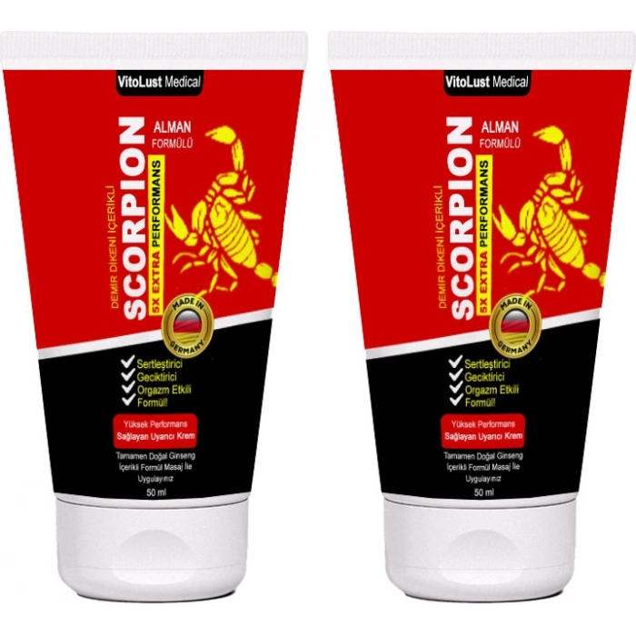 Scorpion Cream: 2 Adet Erkeklere Özel Krem 50 ml