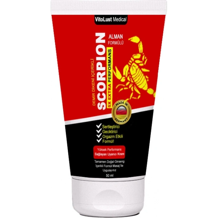 Scorpion Cream: Erkeklere Özel Krem 50 ml