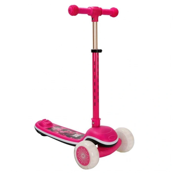 Sesli ve Işıklı 3 Tekerlekli Katlanabilir Scooter
