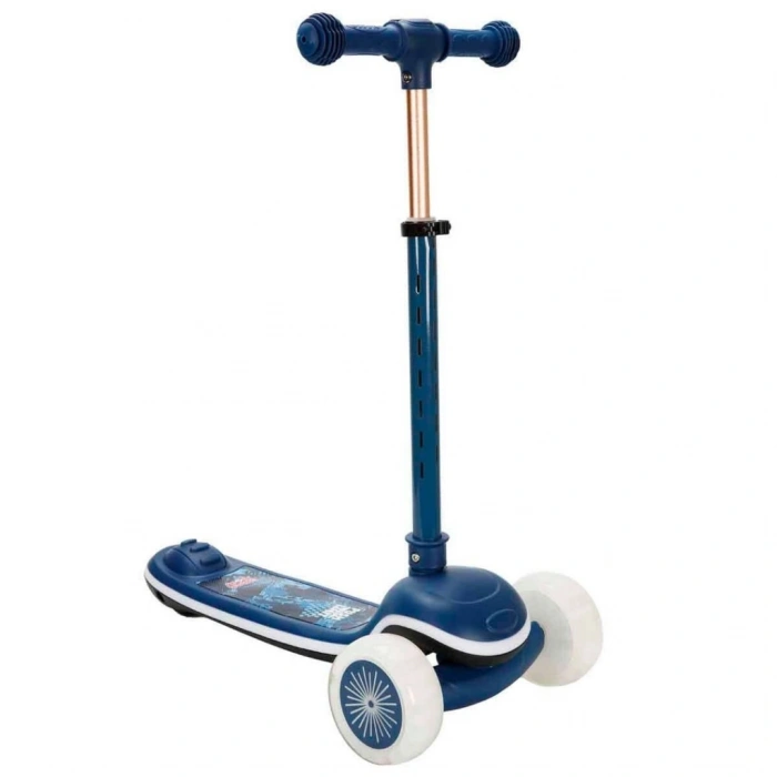 Sesli ve Işıklı 3 Tekerlekli Katlanabilir Scooter