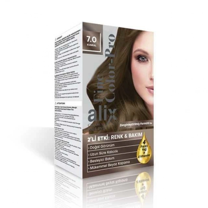 Set Saç Boyası 7.0 Kumral 1 Adet
