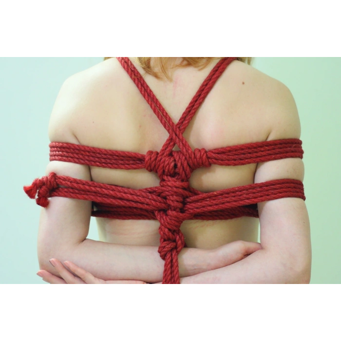 Shibaritürk Kırmızı Jüt Bondage Ipi 8mm/8mt