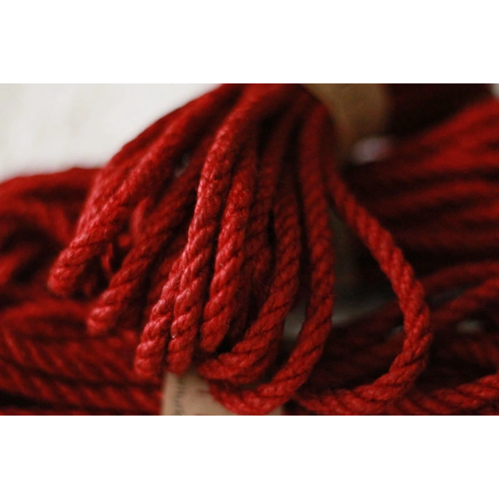 Shibaritürk Kırmızı Jüt Bondage Ipi 8mm/8mt