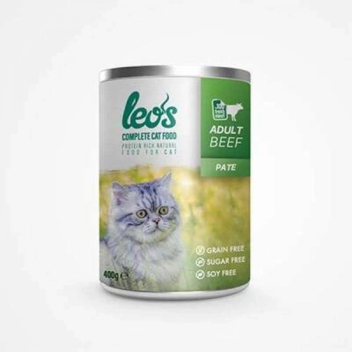 Sığır Etli Pate Yetişkin Kedi Konservesi 6 Adet 400 Gr