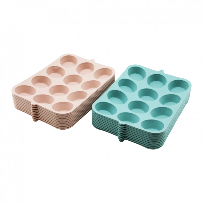 Silikon Yuvarlak Muffin Kalıbı 12 Bölmeli