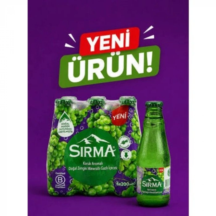 SIRMA KÖRÜK ÜZÜM MEYVE CAM 200 ML (24 Adet)